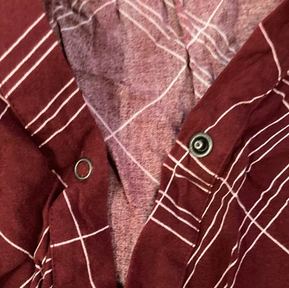 Wine Colour Faux Wrap Nursing Top - Picture 4 of 5